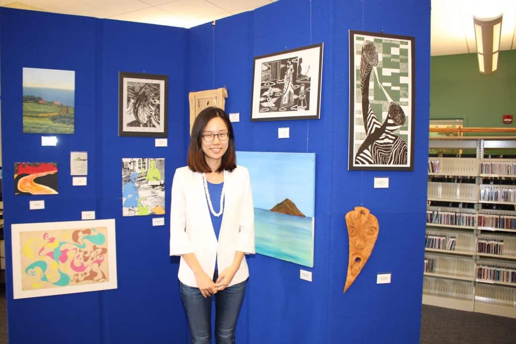 Dr. Junghwa Suh at Faculty Art Exhibit