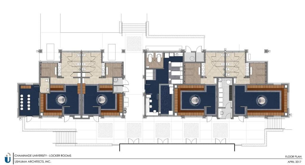 Athletics Training Center and Locker Rooms floor plan