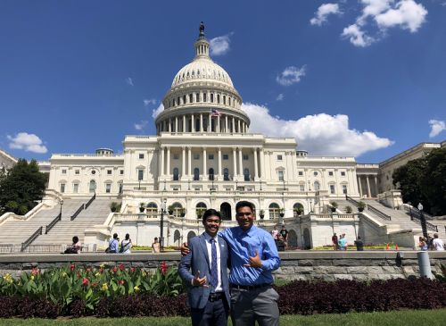 Andrew Ancheta and Eddie Adachi at the White House