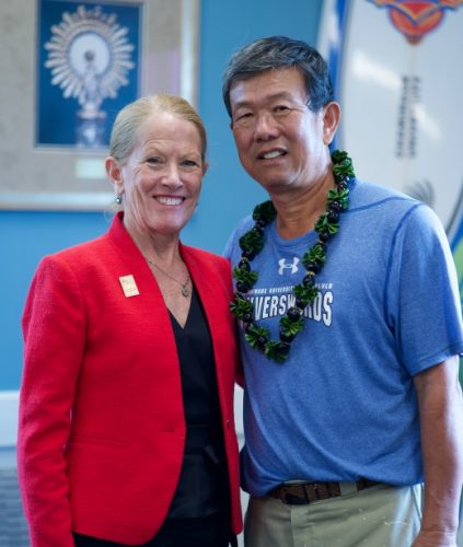 Dr. Babington with Riu Jiang Huang
