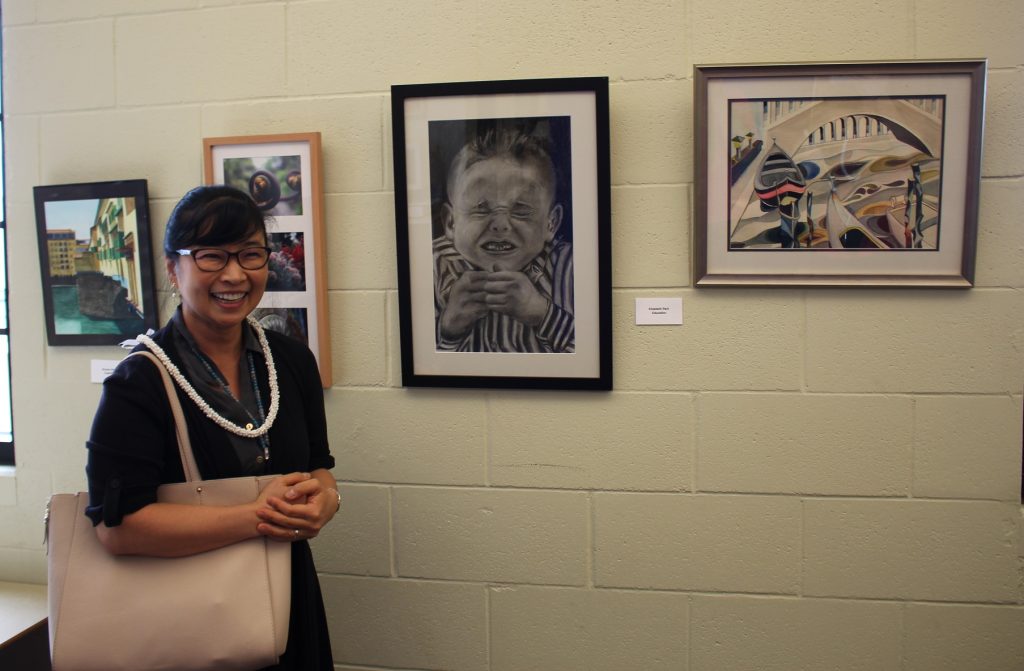 Elizabeth Park at Faculty Art Show