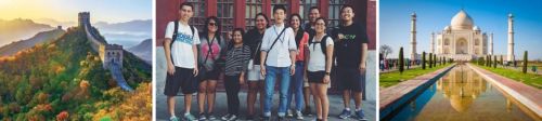 Students visiting Chin and India for the Hogan study mission