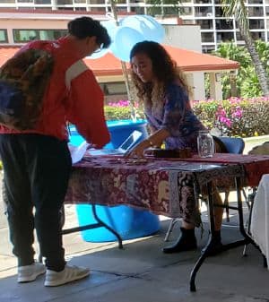 Savannah Delos Santos at the Hogan Marketplace