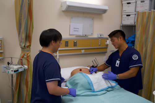 School of Nursing students