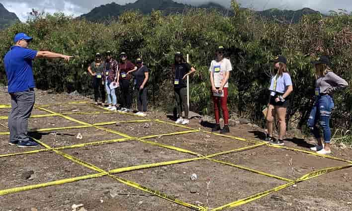 CSI camp in Maui - in the field