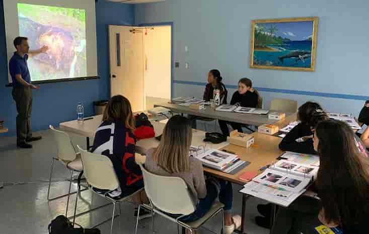 CSI camp in Maui - in the classroom