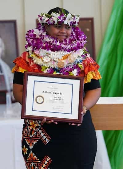 Julie Tupuola Heritage Award winner