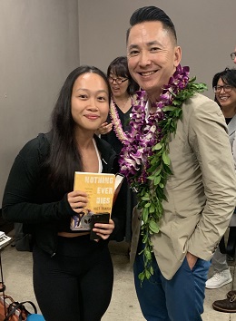 Jennifer Nguyen '22 with author Viet Thanh Nguyen