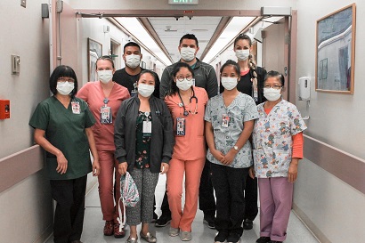 Alyssa Nagai and her co-workers