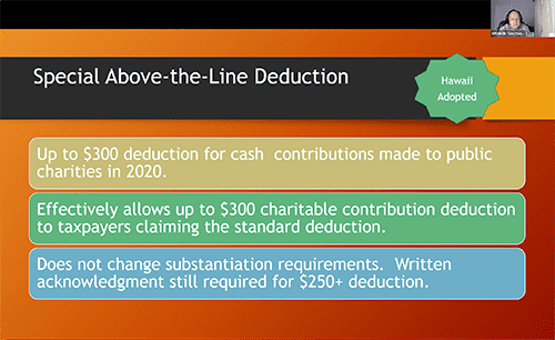 Screenshot from the Nonprofit Organizations Seminar 2020