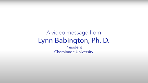 a message from President Lynn Babington