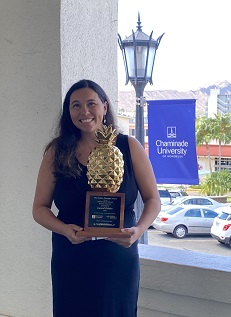 Laurel Oshiro, the 2020 Hawaii Catholic Schools Teacher of the Year awardee