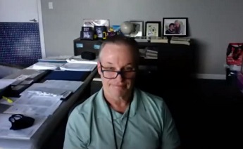 Gary Hogan speaking at the virtual Hogan Entrepreneurial Program virtual kickoff event