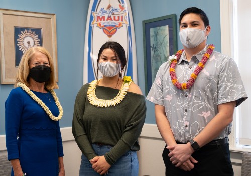 Dr. Lynn Babington, Darian Balai and Dr. Rylan Chon