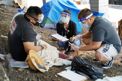 School of Nursing and Health Professions homeless simulation
