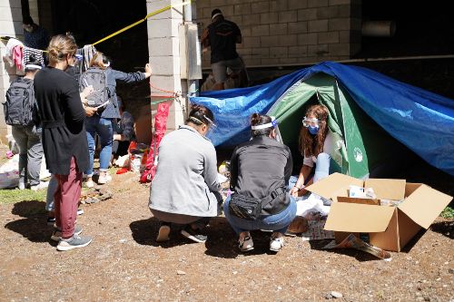 School of Nursing and Health Professions homeless simulation