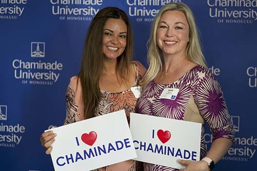Chaminade alums at the alumni reunion in 2019