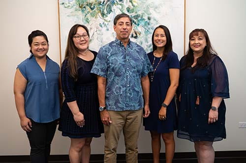 Chaminade's Advancement team photo