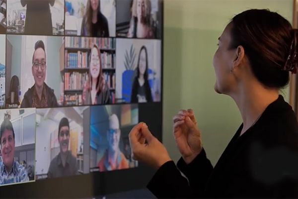 PsyD professor teaches her online class