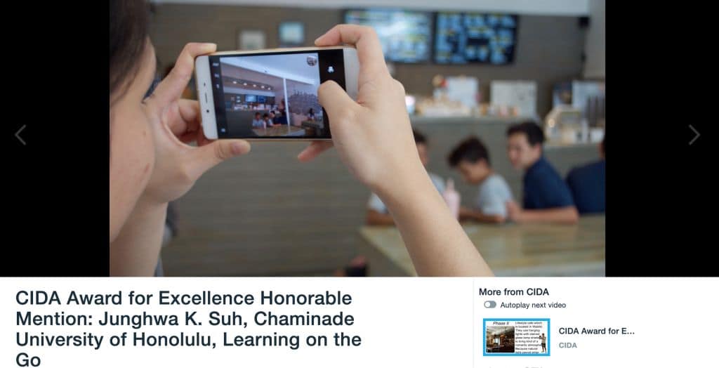 E+ID CIDA Award for Excellence 2016
