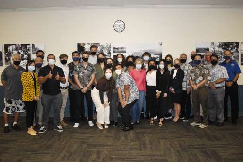 Students and faculty who participated in the Silversword Business Competition
