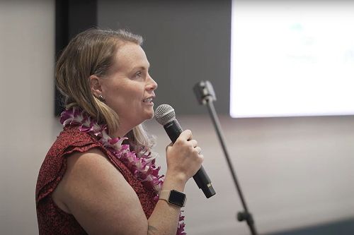Family Promise Hawaii receiving their award at the Nonprofit Business Plan Competition