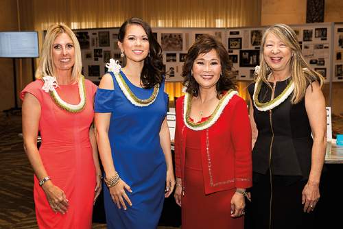 Kim Hehir, Erin Kirihara '06, Lori Lum and Kay Mukaigawa