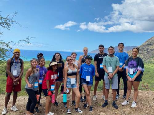Halia Carlbom '25 at first year retreat