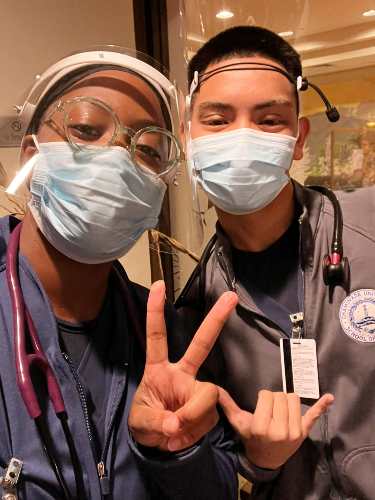Brittany Johnson '24 and friend