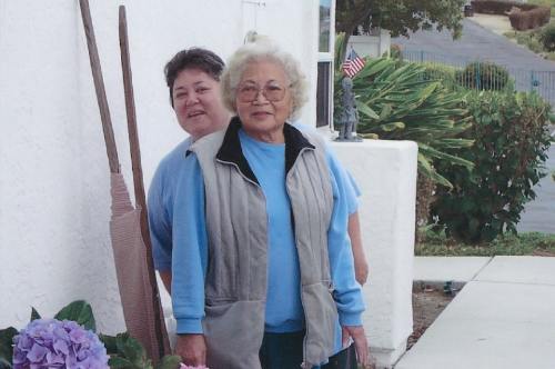 Jan Seymour and her mom, Rukie Harris