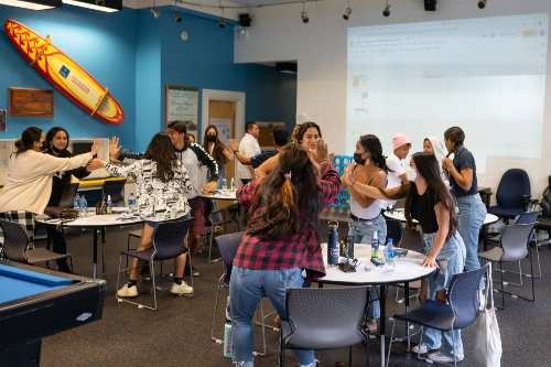 Kapaa High School students in Chaminade class