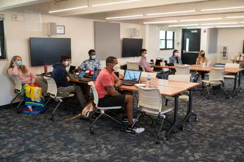 One Year MBA students in class