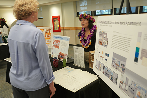E+ID graduating students presented their projects during Senior Showcase Exhibit.