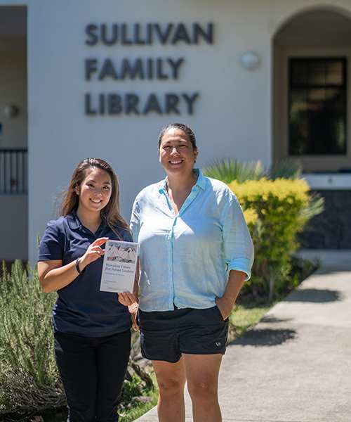 Shawn Uehira, left, and Nolene Gega co-wrote a book about Hawaiian leadership values.