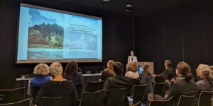 Associate Professor of Arts and Design Junghwa Suh, D.Arch presented her new course, "Āina-based Design Solution for Indigenous Communities in Hawaii," at the Association of Collegiate Schools of Architecture (ACSA) and the European Association for Architectural Education (EAAE) Conference in Reykjavik, Iceland.