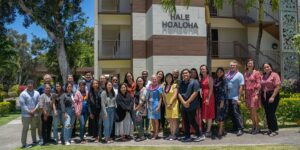 Economics and Personal Finance Literacy Summer Institute participants celebrate the last day of classes.