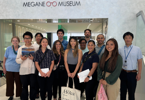 MBA candidates got to visit the Megane Museum, where visitors learn  about the history of glasses, and the more than 200 steps involved in making a pair.