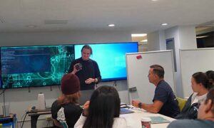 Liam Wesley—a penetration tester and cybersecurity engineer with High Tech Hui, LLC and Cyberruptive—demonstrated some of the tools that professional hackers keep in their arsenal.