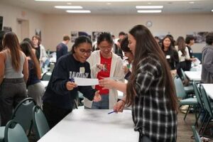 Sacred Hearts Academy students played a bingo-like game, with the first one to fill all 25 boxes with the right answers winning the grand prize.