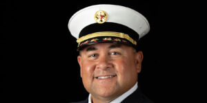 Kevin Mokulehua is a Battalion Chief with the Honolulu Fire Department.