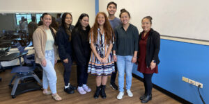 Rachel Arakawa, second from right, shares her journey at George Washington University’s School of Medicine and Health Sciences.
