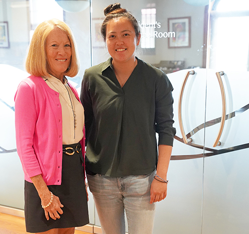 Chaminade President Dr. Lynn Babington welcomed Rachel Arakawa '20 back to campus this month for an informal discussion with students.
