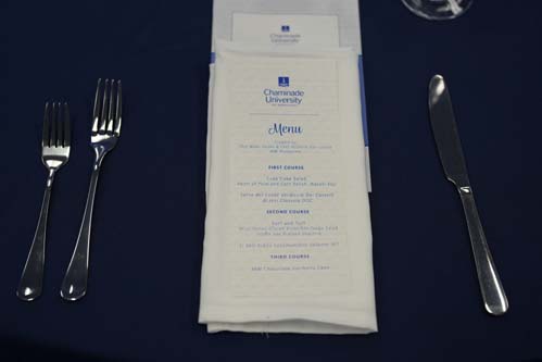 The three-course menu was a delight for the senses.