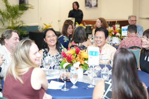 Guests enjoyed each other's company.