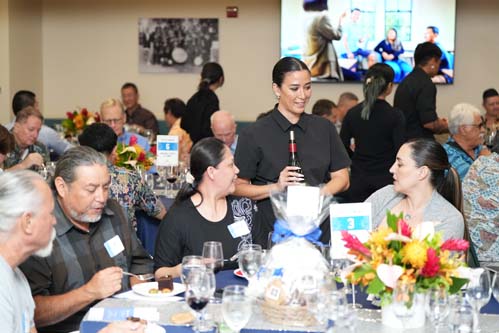 Guests were treated to an evening of fine wines and delectable food.