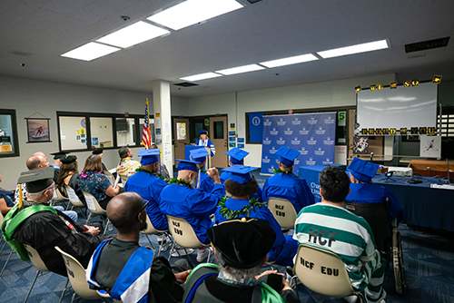 Last year's first graduating class attended a commencement ceremony at Halawa Correctional Facility.