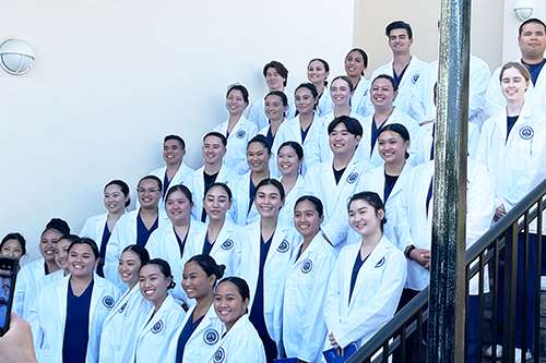 This year's White Coat Ceremony included 119 nursing students who are now officially in their clinical stages of their education.