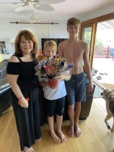 Marlene Baker enjoyed spending time with Jennifer Creech's two sons, from left, Parker and Connor.