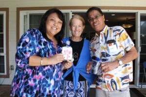 Jacquelyn Low, Dr. Lynn Babington, and Simplicio Paragas