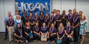 The Hogans and Drs. Lynn Babington and Roy Panzarella congratulate the incoming Hogan Entrepreneurial cohort of students, as well as the program's newly minted graduates.